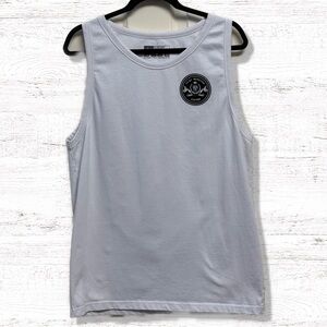 Yuki Mediano Tattoo Men’s White Tank Top with Graphic Size Large